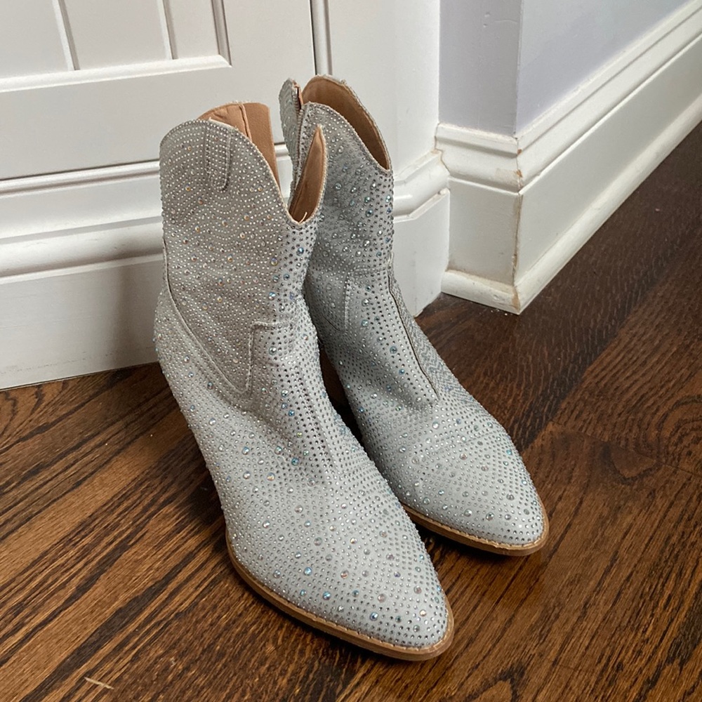 SHEIN sparkly ankle boots